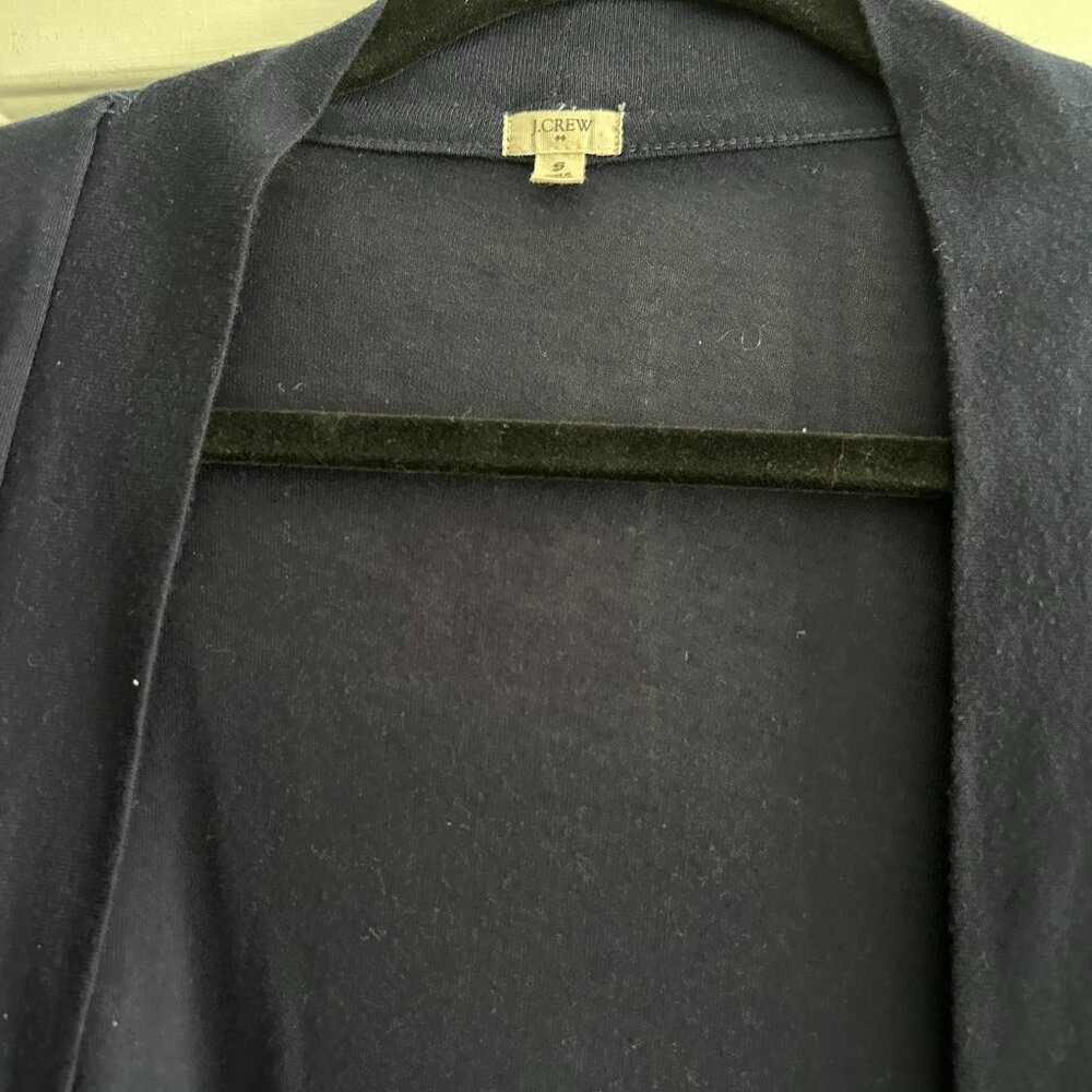 JCrew navy cardigan sweater